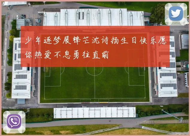 少年逐梦展锋芒沈诗扬生日快乐愿你热爱不息勇往直前